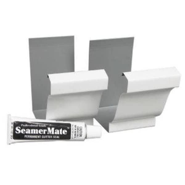 Amerimax Home Products Amerimax Home Products 244397 Steel Seamer with Seamer Mate - White; Pack of 2 - 244397