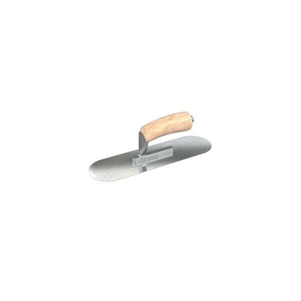 Bon Tool Razor Stainless Steel Pool Trowel - 12" x 3-1/2" with Camel Back Wood Handle - 66-276