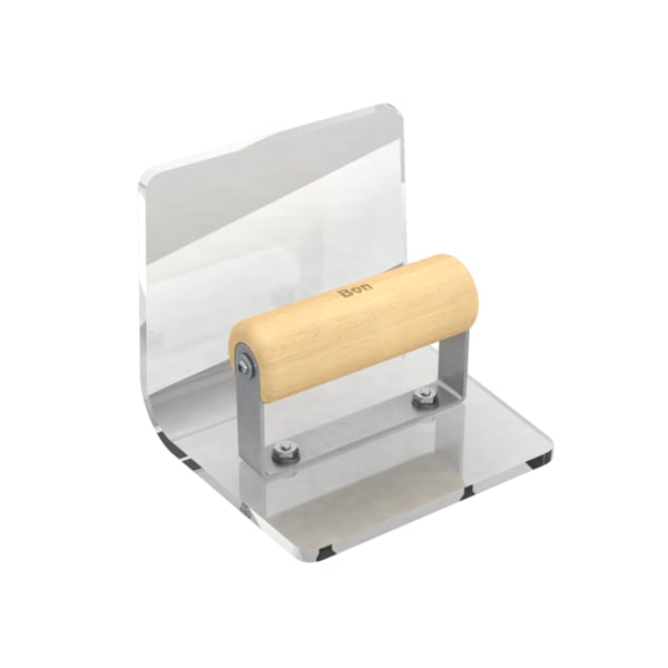 Bon Tool Step Tool, Plex Inside 6" X 5", 3/4" Radius 5" Lip Wood Handle - 12-696