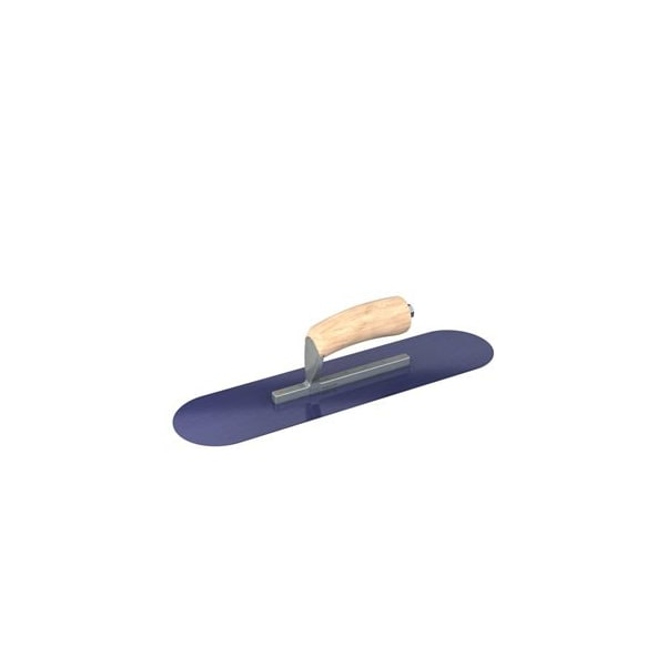 Steel City Trowels By Bon Bon 66-168 Pool Trowel, Blue Steel, 18 X 5, Wood - 66-168