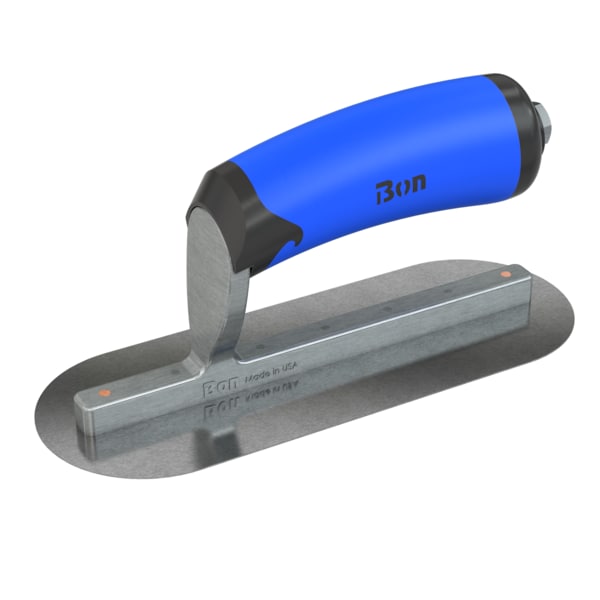 Steel City Trowels By Bon Bon 67-202 Pool Trowel, Carbon Steel, 8 X 3, Comfort Grip - 67-202