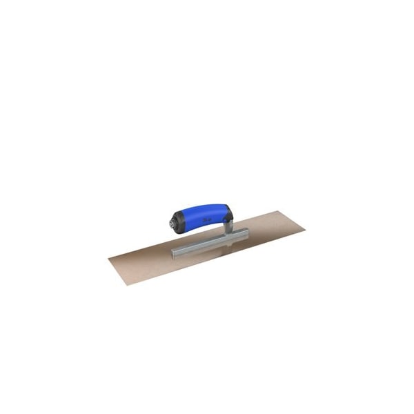 Steel City Trowels By Bon Finish Trowel, Sqr, Golden Stainless, 14X5, Comfort Grip, Short Shank - 67-142