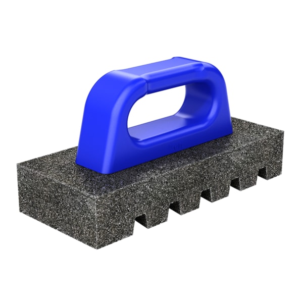 Bon Tool Rub Brick, Fluted 8" X 3 1/2" X 1 1/2", 20 Grit, Pl Handle - 12-279