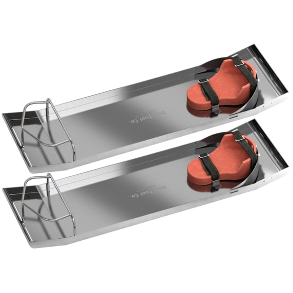 Bon Tool Bon 82-145 Knee Boards, Stainless Steel Curved End, W/Knee Pads (Pr) - 82-145