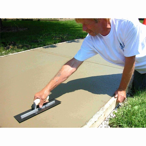 Marshalltown Concrete Finishing Trowel, High Carbon Steel Trowel, Concrete Trowel, 18 x 4 inch Trowel - MX81