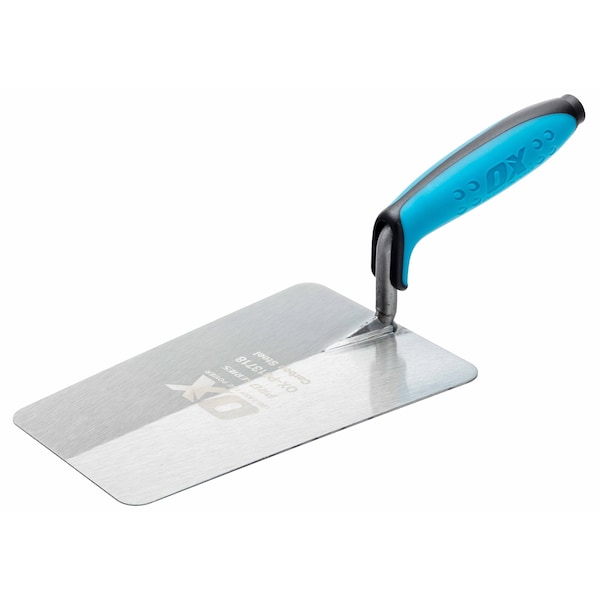 Ox Tools Pro Carbon Steel Bucket/Square Front Trowel - OX Grip | 7" / 180mm - OX-P013718