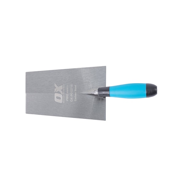 Ox Tools Pro Carbon Steel Bucket/Square Front Trowel - OX Grip | 7" / 180mm - OX-P013718