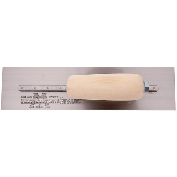 Marshalltown Concrete Finishing Trowel, High Carbon Steel Trowel, Concrete Trowel, 12 x 3 inch Trowel - MXS56