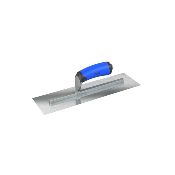 Bon Tool Razor Stainless Steel Finishing Trowel - Square End - 14" x 4.5" with Comfort Wave Handle - 67-310