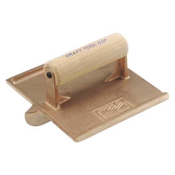 Kraft Tool Bronze Hand Edger, Wood Handle, 6x3", 3/8"R - CF318