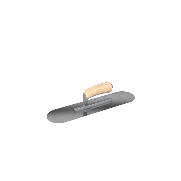 Steel City Trowels By Bon Bon 66-207 Pool Trowel, Carbon Steel, 16 X 4, Wood - 66-207