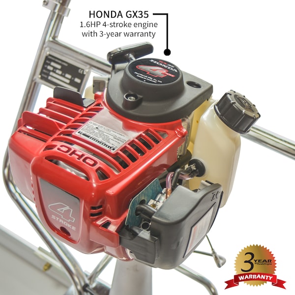 Tomahawk Power Honda Concrete Power Screed 1.8 HP, 6ft Magnesium Aluminum Blade - TVSA-H + TSB6-P