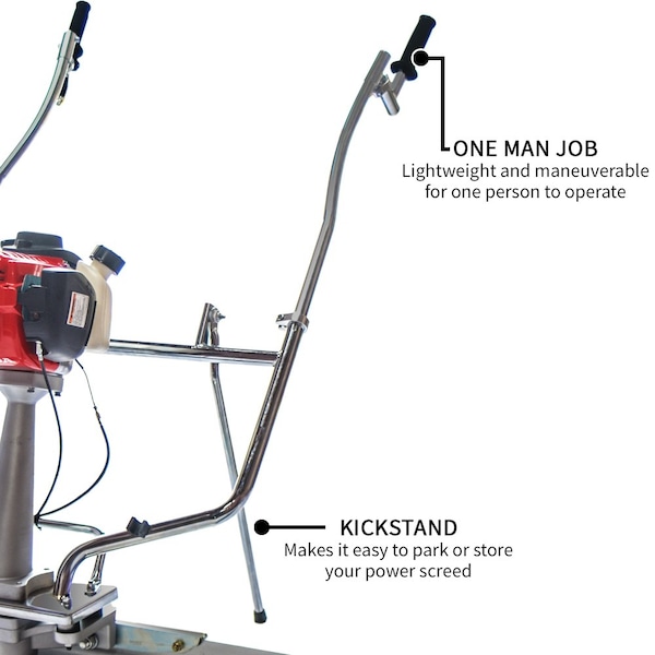 Tomahawk Power Honda Concrete Power Screed with two 8ft Magnesium Aluminum Boards - TVSA-H + TSB8-P + TSB8-P