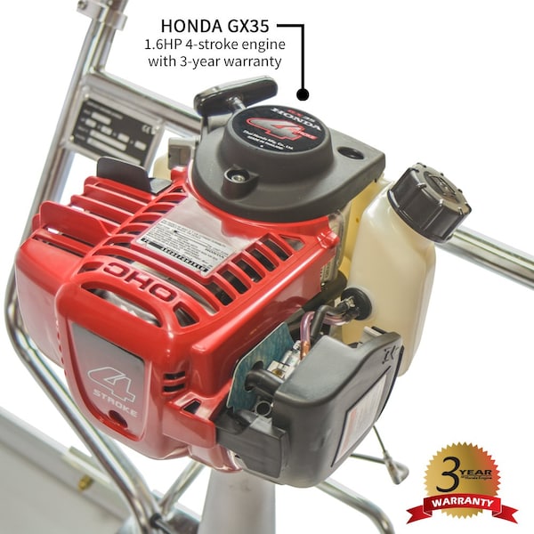 Tomahawk Power Honda Concrete Power Screed with 14ft & 12ft Magnesium Aluminum Boards - TVSA-H + TSB12-P + TSB14-P