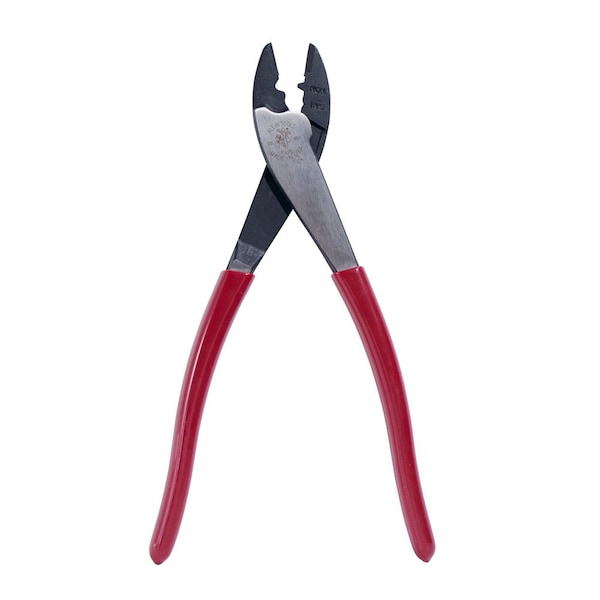 Klein Tools Crimping and Cutting Tool for Connectors, 10 to 22 AWG, 9-3/4 in, Red - 1005
