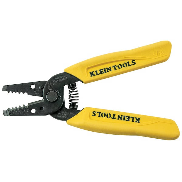 Klein Tools Wire Stripper/Cutter, 10 to 18 AWG, 6-1/4 in, Yellow - 11045