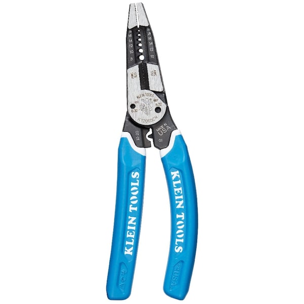 Klein Tools Klein-Kurve Heavy-Duty Wire Stripper / Cutter / Crimper Multi Tool, 8-20 AWG - K12065CR