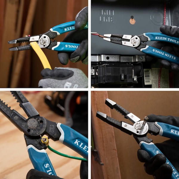Klein Tools Klein-Kurve Heavy-Duty Wire Stripper / Cutter / Crimper Multi Tool, 8-20 AWG - K12065CR