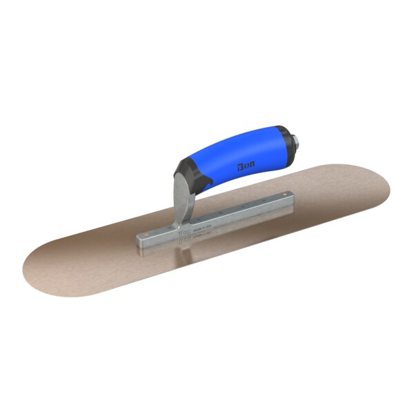Steel City Trowels By Bon Bon 67-106 Pool Trowel, Golden Stainless, 16 X 4, Comfort Grip - 67-106