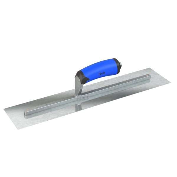 Steel City Trowels By Bon Finish Trowel, Square, Razor Stainless, 18 X 4, Comfort Grip - 67-313