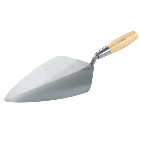 Bon Tool Bon 72-622 Brick Trowel Forged 12" Wide London Wood Handle - 72-622