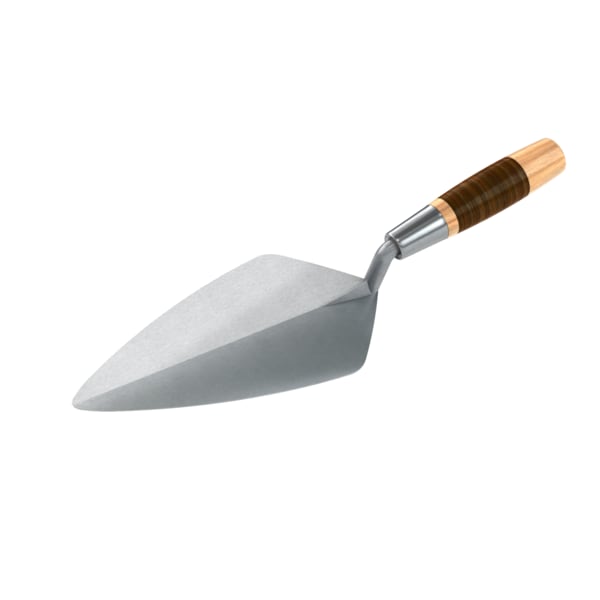 Bon Tool Bon 72-535 Brick Trowel Forged 10" Narrow London Leather Handle - 72-535