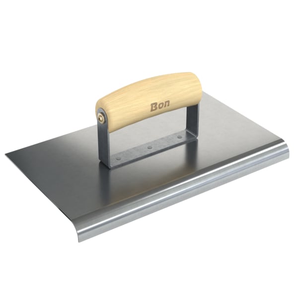 Bon Tool Edger, Stainless Steel 10" X 6", 1/2" Radius X 5/8" Lip Wood Handle - 12-463