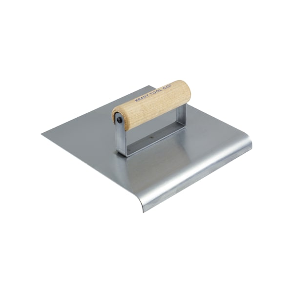 Kraft Tool Stainless Steel Edger, 8"x8" 1/2"R 3/4"L - CF035