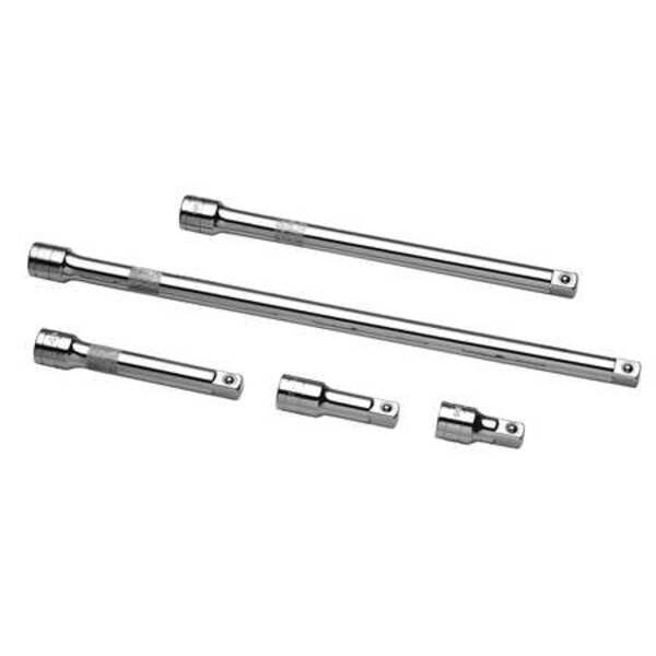 Sk Professional Tools Extension Set 1/2" Dr, 2 in, 3 in, 5 in, 10 in, 15 in L, 5 Pieces, Chrome - 40165