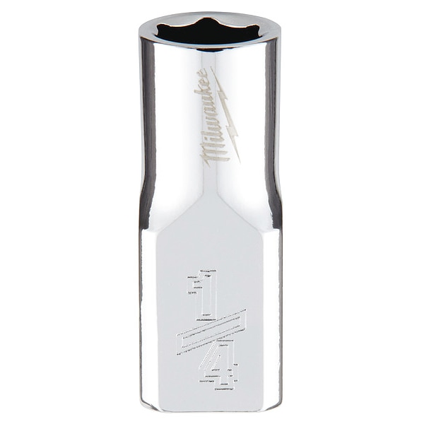 Milwaukee Tool 1/4 in. Drive 1/4 in. SAE 6-Point Socket with FOUR FLAT Sides - 45-34-9003