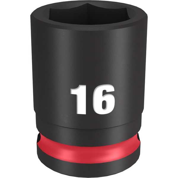 Milwaukee Tool 16mm SHOCKWAVE Impact Duty 3/8 in. Drive Standard 6 Point Impact Socket - 49-66-6140