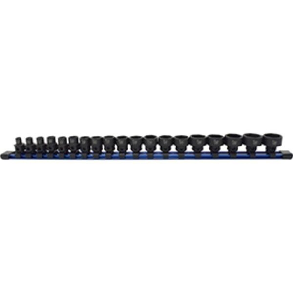 Protectionpro 0.38 in. Drive Low Profile Nano Impact Socket - 6-24 mm - 19 Piece - PR3586027