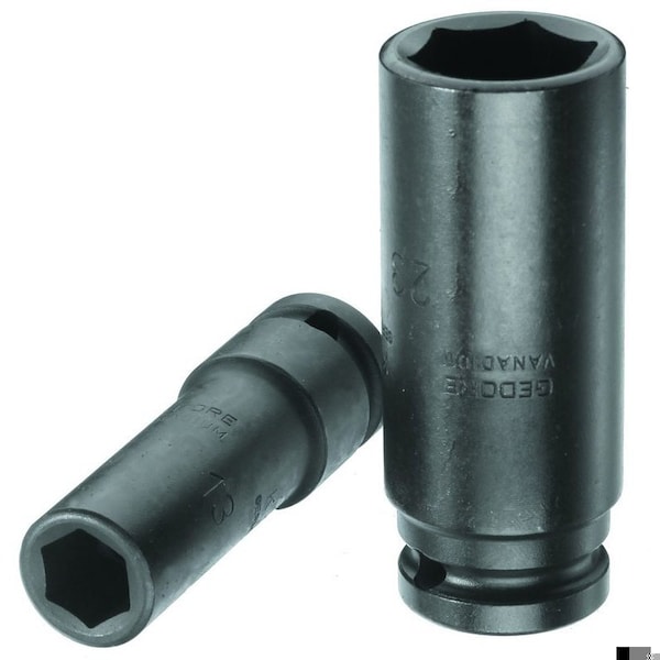 Gedore 1/2" Square Drive Impact Socket Manganese Phosphate, 1/2", Long 14mm - K 19 L 14
