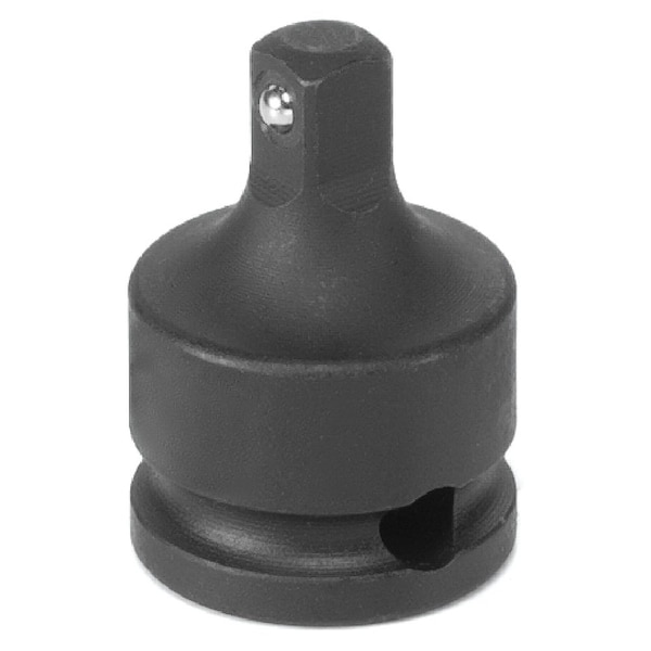 Grey Pneumatic 3/8 Female X 1/2 Male Adapter W/ Locking Pin - 1138AL