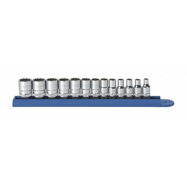 Gearwrench 13 Piece 1/4" Drive 12 Point Standard Metric Socket Set - 80306