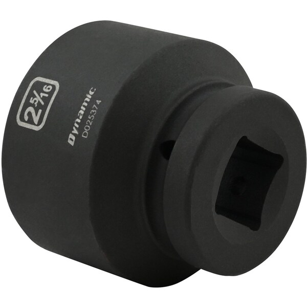 Dynamic 1" Drive Standard Socket, Black Phosphate, Tools 2-5/16" X 1" Drive, 6 Point Standard Length - D025374