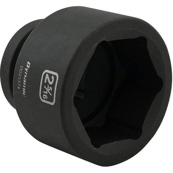 Dynamic 1" Drive Standard Socket, Black Phosphate, Tools 2-5/16" X 1" Drive, 6 Point Standard Length - D025374