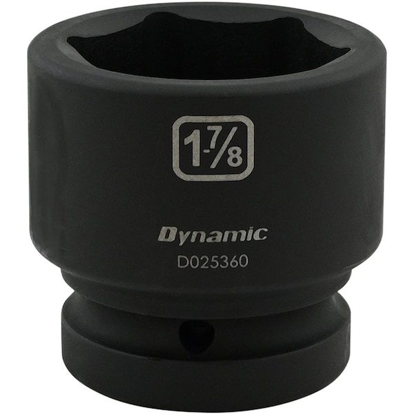 Dynamic 1" Drive Standard Socket, Black Phosphate, Tools 1-7/8" X 1" Drive, 6 Point Standard Length - D025360