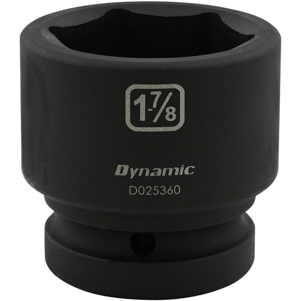 Dynamic 1" Drive Standard Socket, Black Phosphate, Tools 1-7/8" X 1" Drive, 6 Point Standard Length - D025360