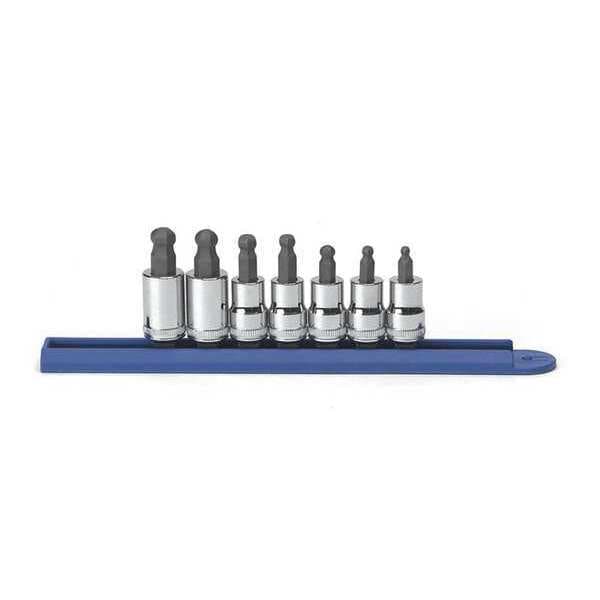 Gearwrench 7 Piece 3/8" Drive Ball End Hex Bit Metric Socket Set - 80587