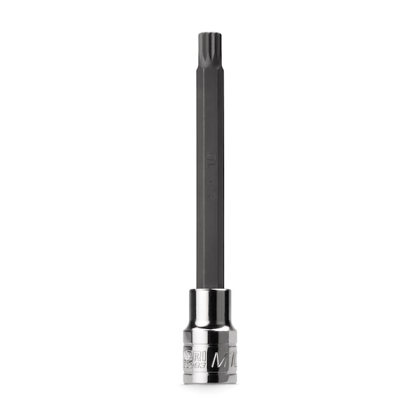 Capri Tools 10 mm M10 XZN Triple Square Bit Socket, Extra Long, 1/2-Inch Drive - CP30093