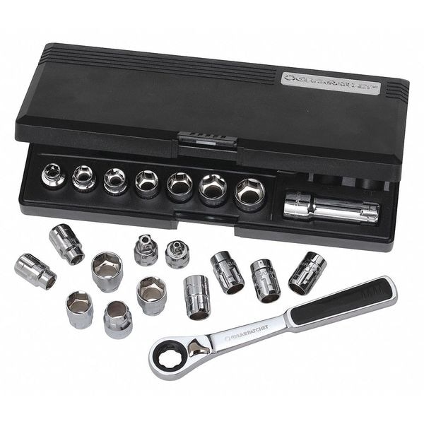 Gearwrench 21 Piece 3/8" Drive Pass-Thru 6 Point SAE/Metric Tool Set - 8921