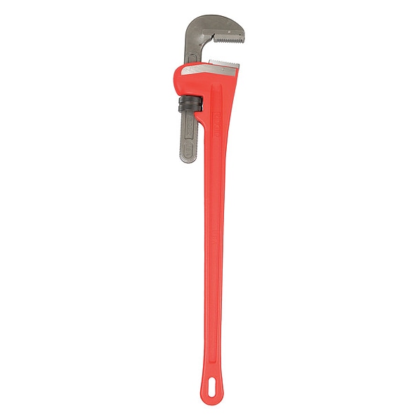 Ridgid 60" Heavy-Duty Straight Pipe Wrench, 8" Pipe Capacity, Red - 31045