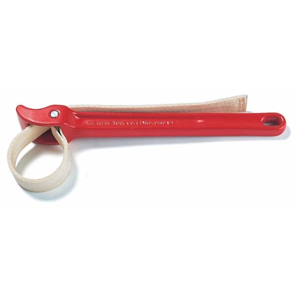 Ridgid Strap Wrench, 5 in Capacity, 18 in handle, 29 1/4 in Strap - 31360