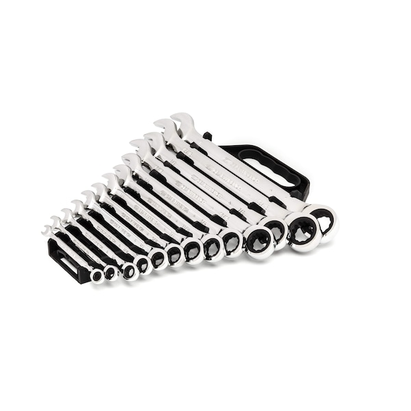 Gearwrench 13 Piece 72-Tooth 12 Point Ratcheting Combination SAE Wrench Set - 9312
