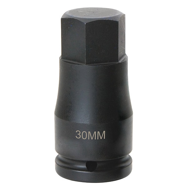 Williams 3/4" Drive Impact Socket Black Industrial, Impact Hex Bit 3/4" D, 21mm - 35821