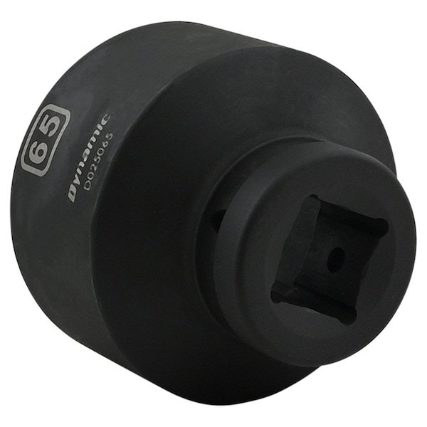 Dynamic 1" Drive Standard Socket, Black Phosphate, Tools 65MM X 1" Drive, 6 Point Standard Length - D025065