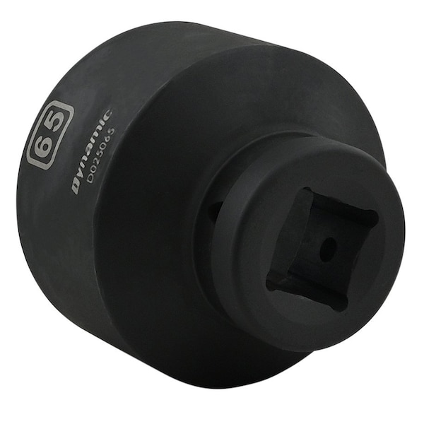 Dynamic 1" Drive Standard Socket, Black Phosphate, Tools 65MM X 1" Drive, 6 Point Standard Length - D025065