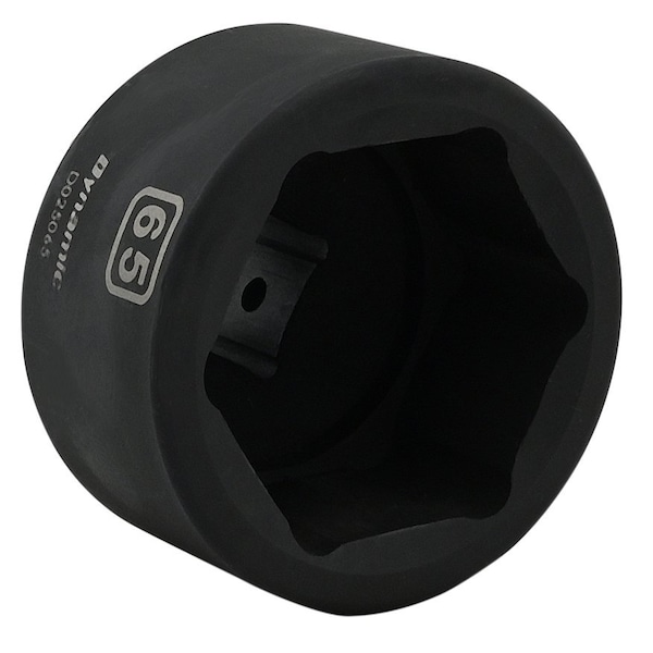 Dynamic 1" Drive Standard Socket, Black Phosphate, Tools 65MM X 1" Drive, 6 Point Standard Length - D025065