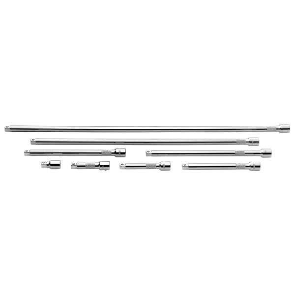 Sk Professional Tools Extension Set 3/8" Dr, 1 1/2 in, 3 in, 4 in, 6 in, 8 in, 10 in, 18 in, 24 in L, 8 Pieces, Chrome - 4538